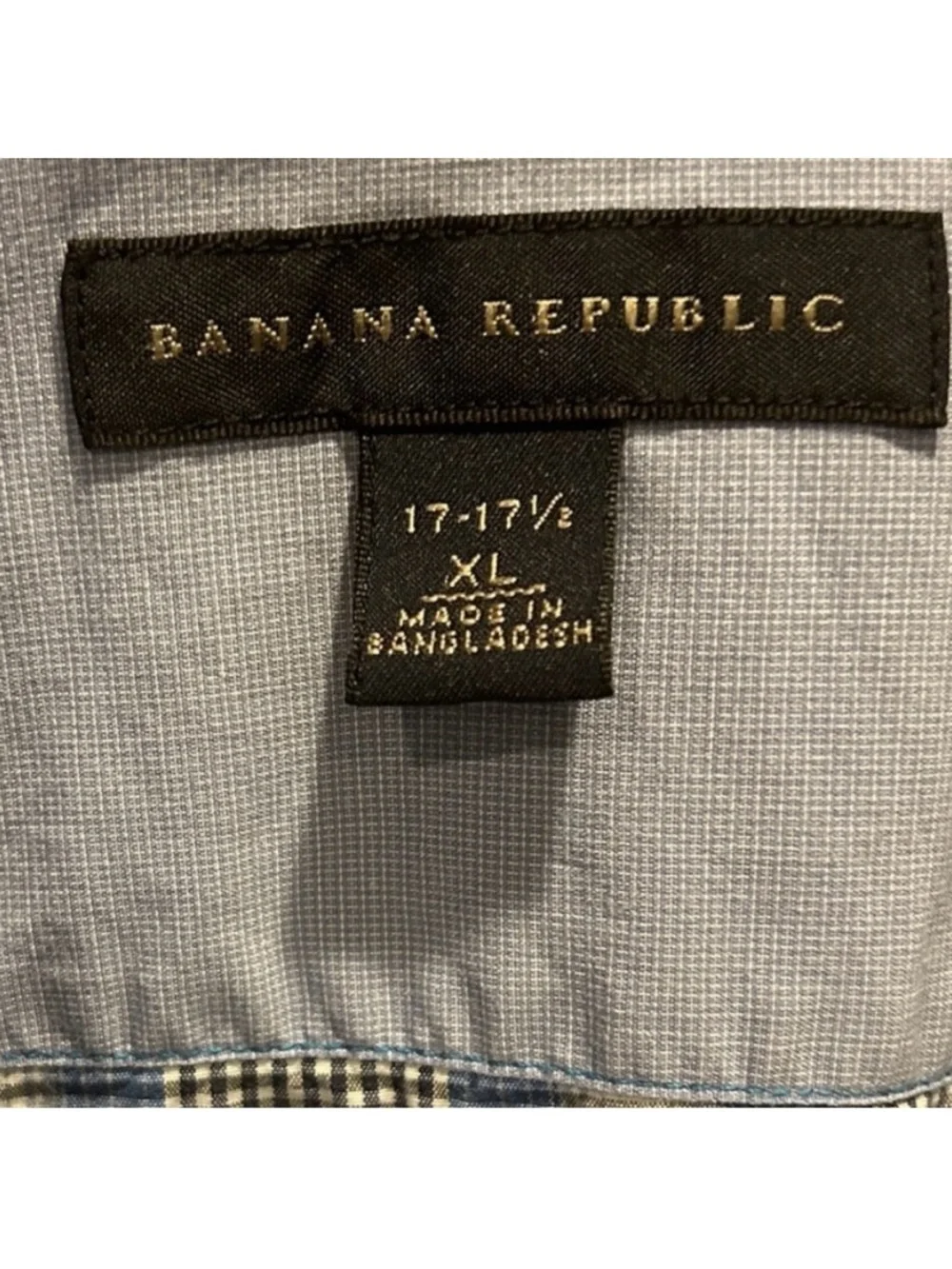 Men’s Banana Republic Short Sleeve Plaid Button up shirt XL